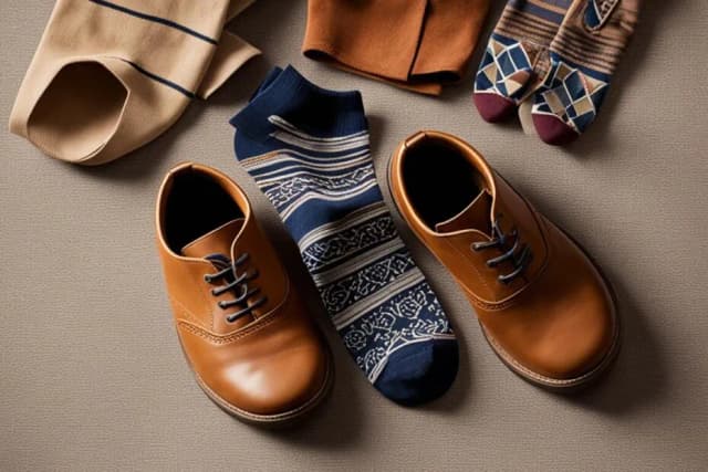 Jakie skarpetki do brązowych butów i szarego garnituru - unikaj modowych faux pas
